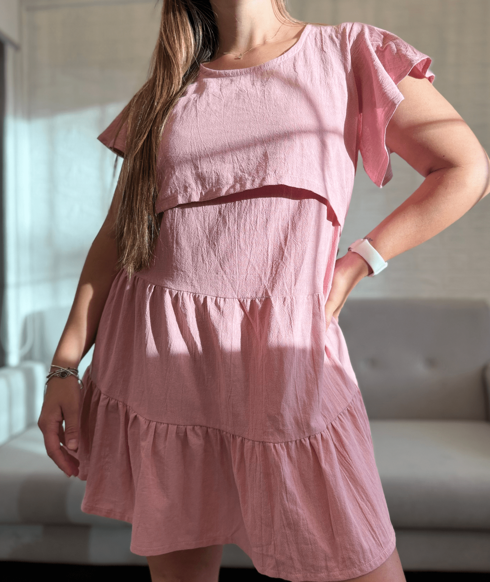 Vestido Hungria en Tussor – lactancia