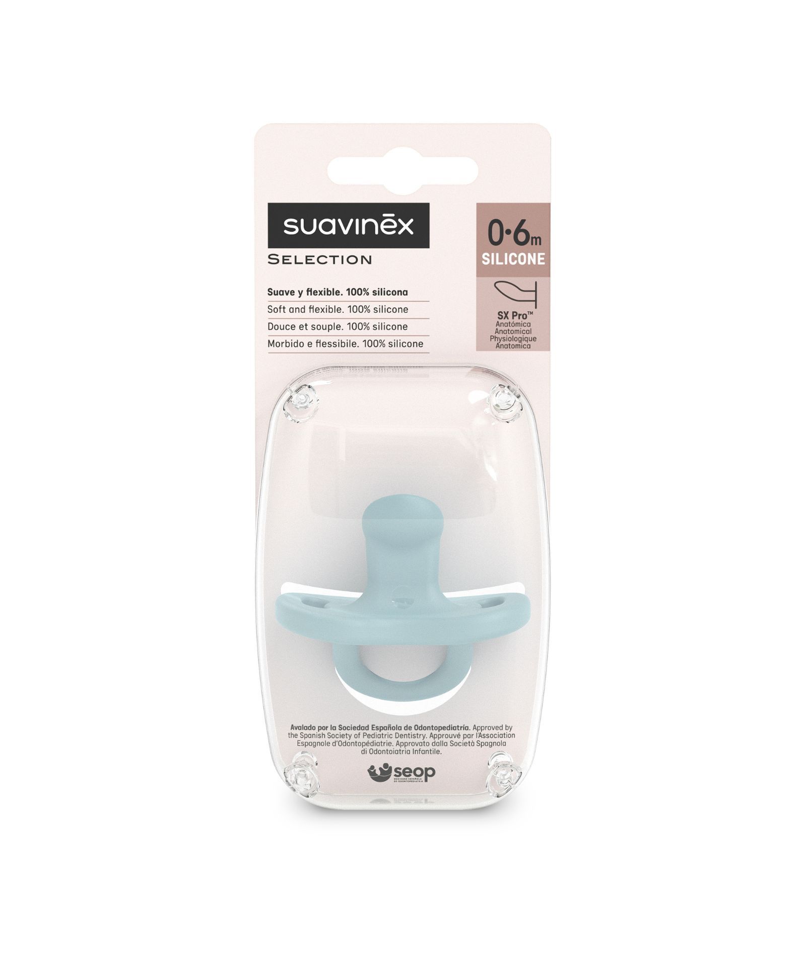 Chupete Silicona con Tetina Fisiologica 0-6m