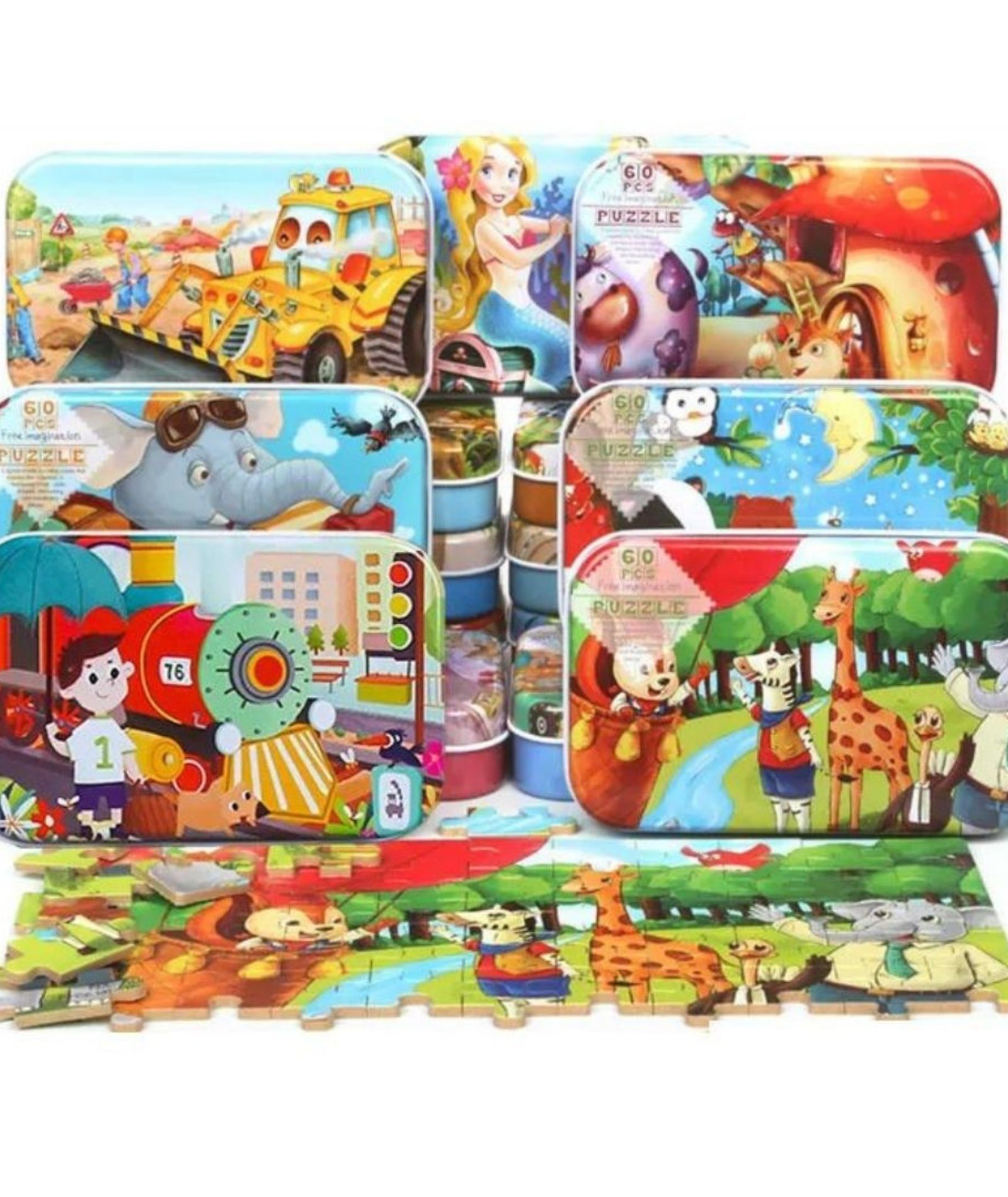 Puzzle de 60 pzas de Madera