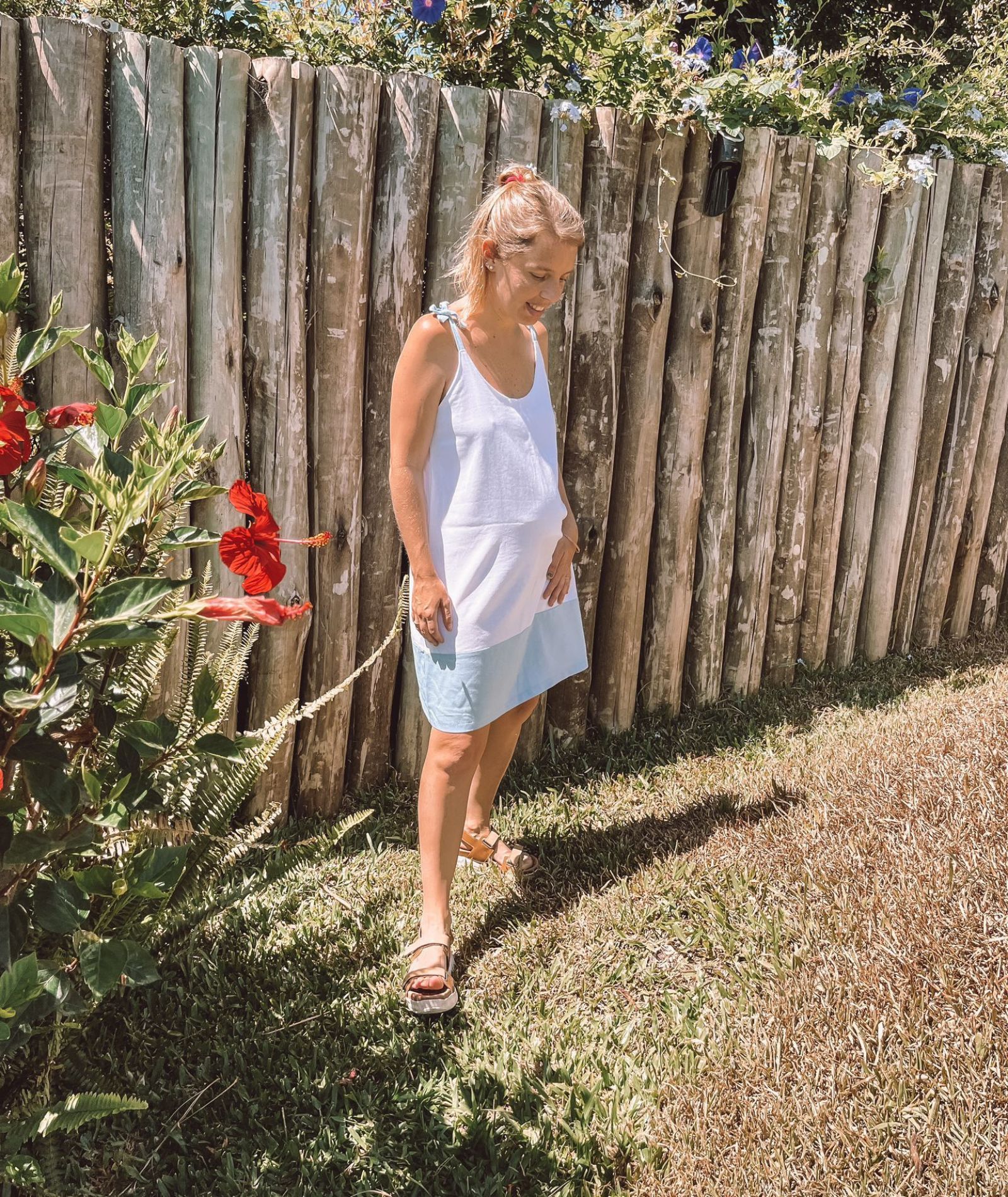 Vestido maternal en lino Sofi