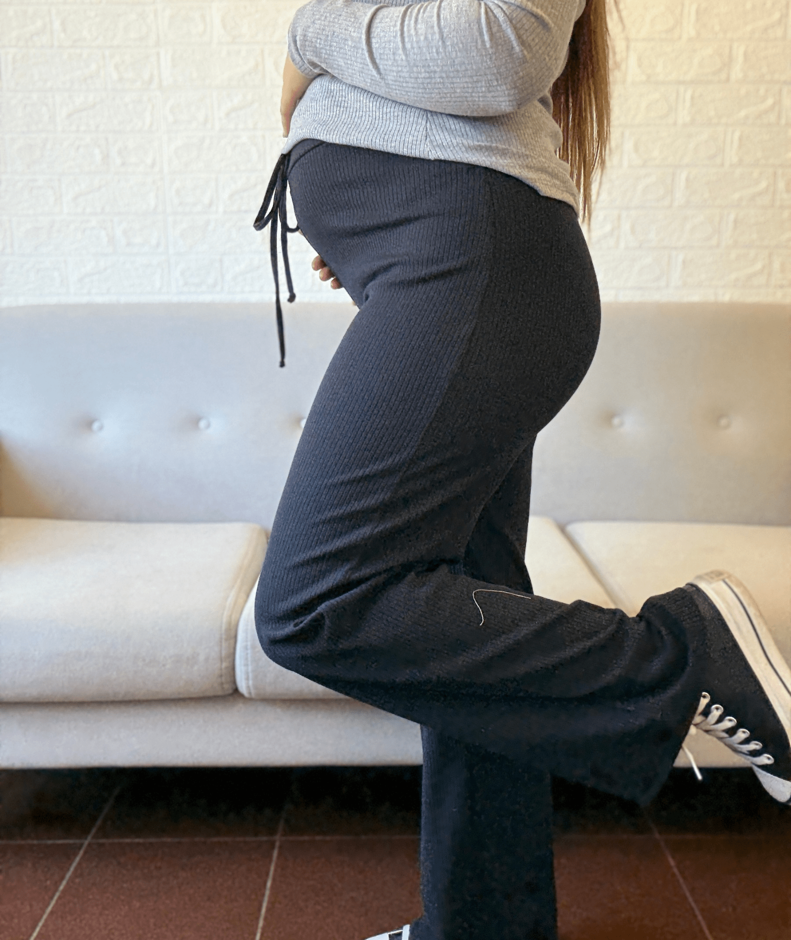 Pantalon Maternal en Morley de algodon
