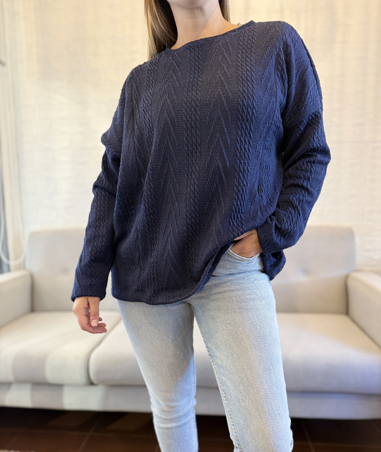 Sweater Lactancia Brook – Azul